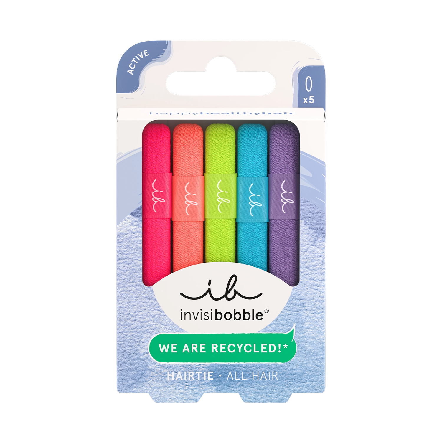Резинка-браслет для волосся Invisibobble Hair Tie Neon Glow, 5 шт